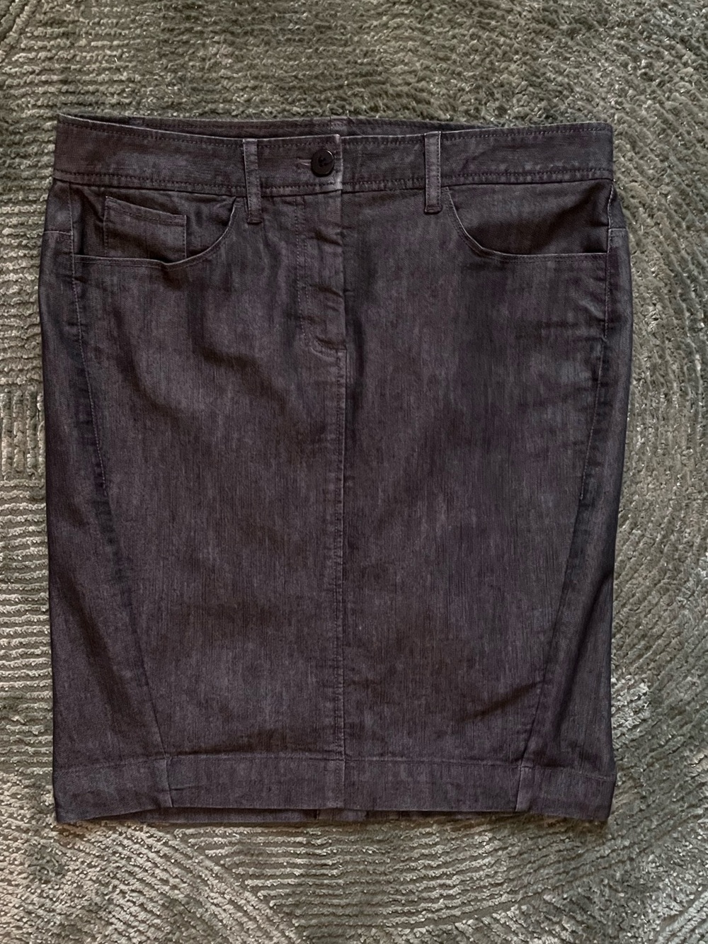 Black Denim Kenneth Cole Reaction Skirt